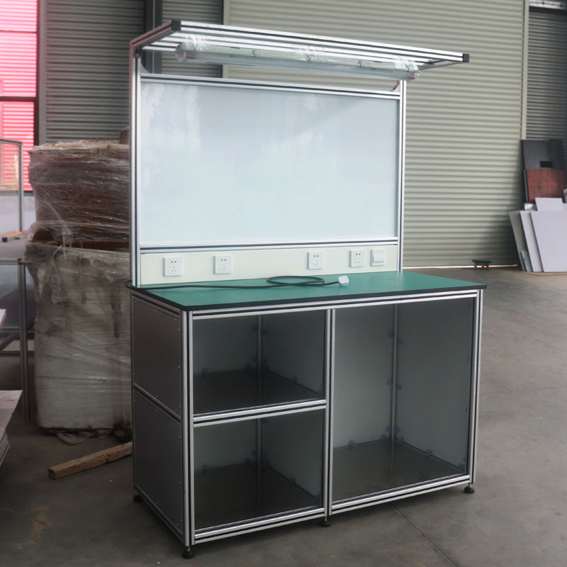 New Design Anti-static desktop aluminum profile frame assembly line workbench work table